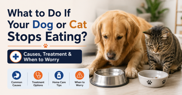 What to Do If Your Dog or Cat Stops Eating? Causes, Treatment & When to Worry